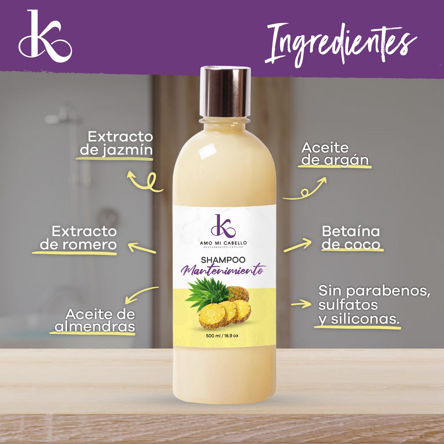 Shampoo de Mantenimiento 500 ml