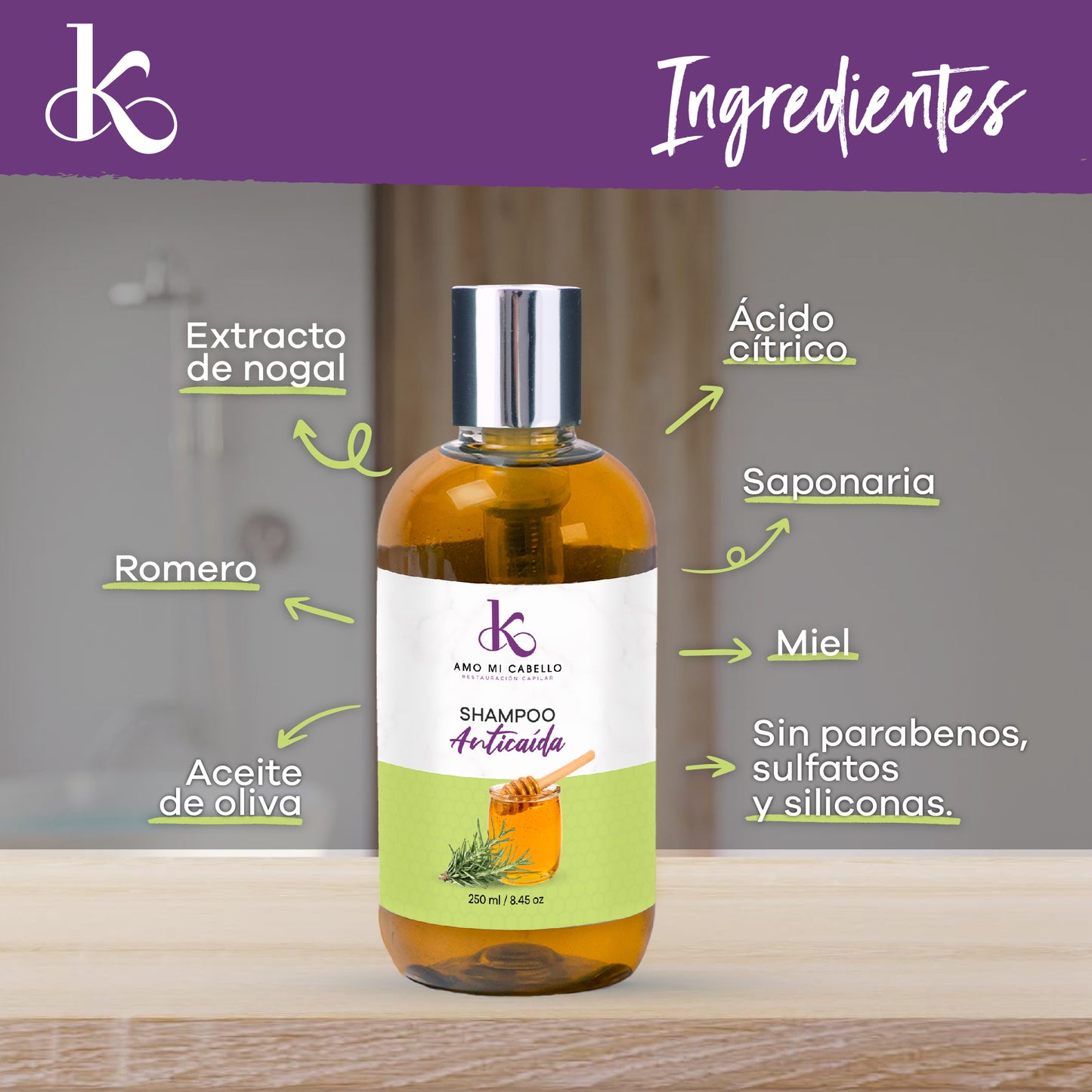 Shampoo Anticaída 250 ml