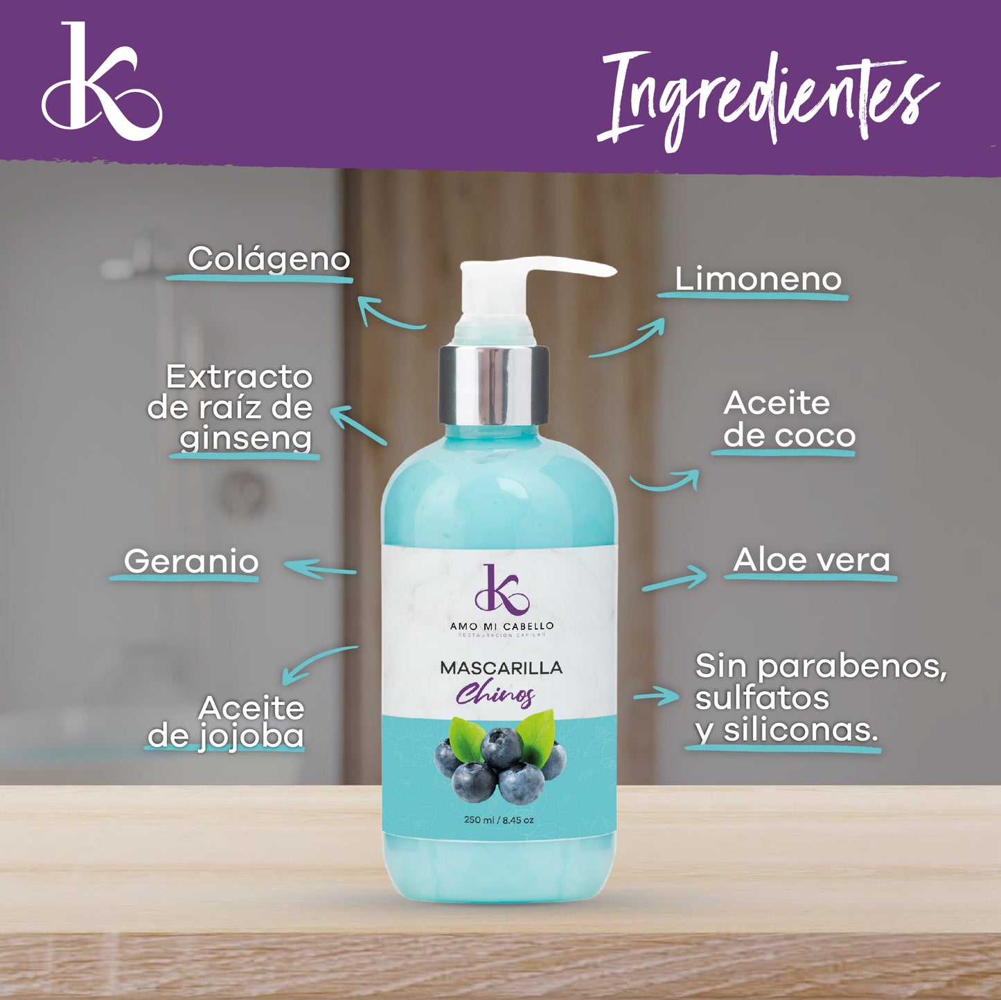 Mascarilla Chinos 250 ml