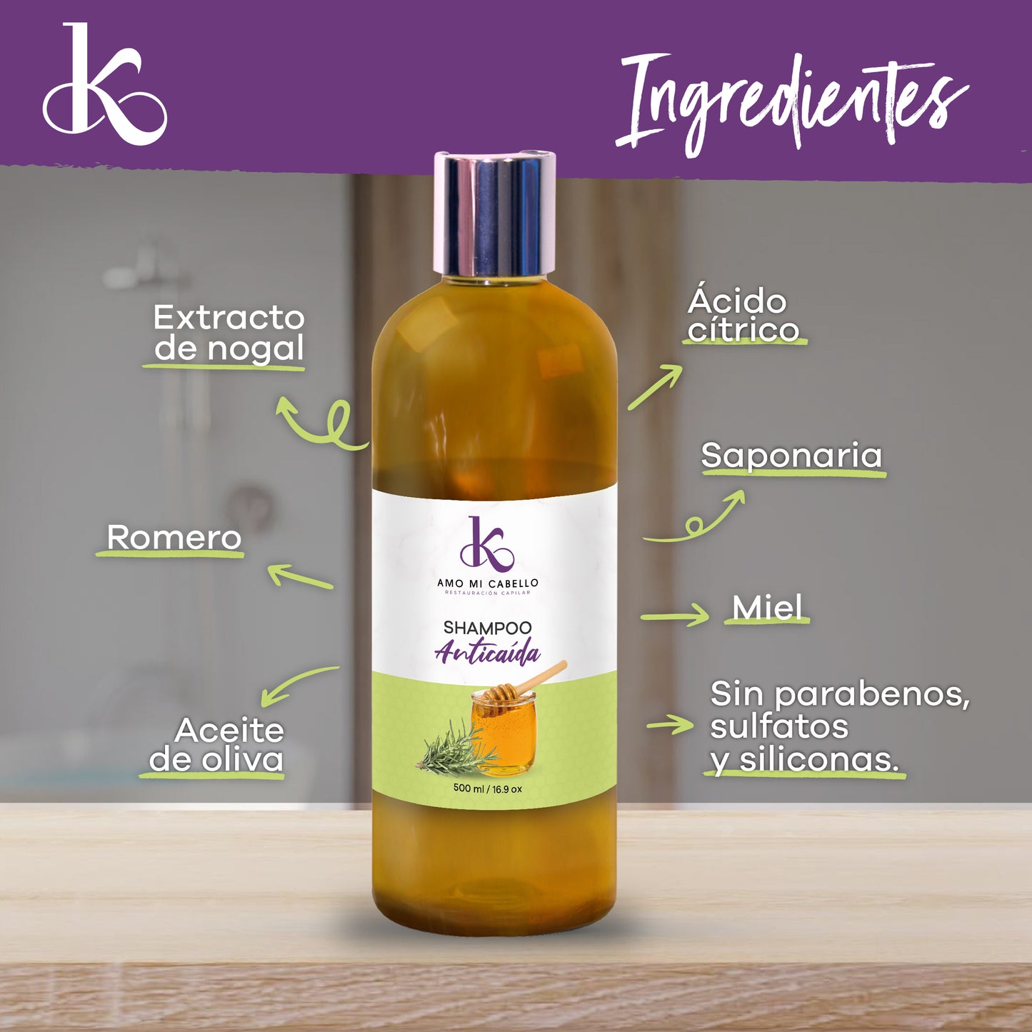 Shampoo Anticaída 500 ml