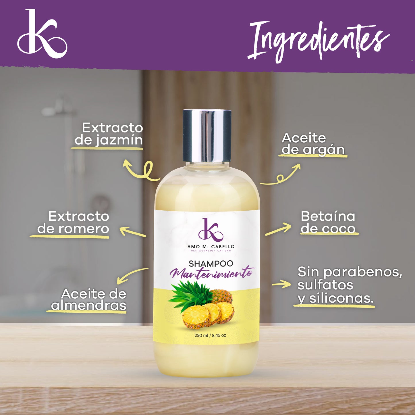 Shampoo de Mantenimiento 250 ml