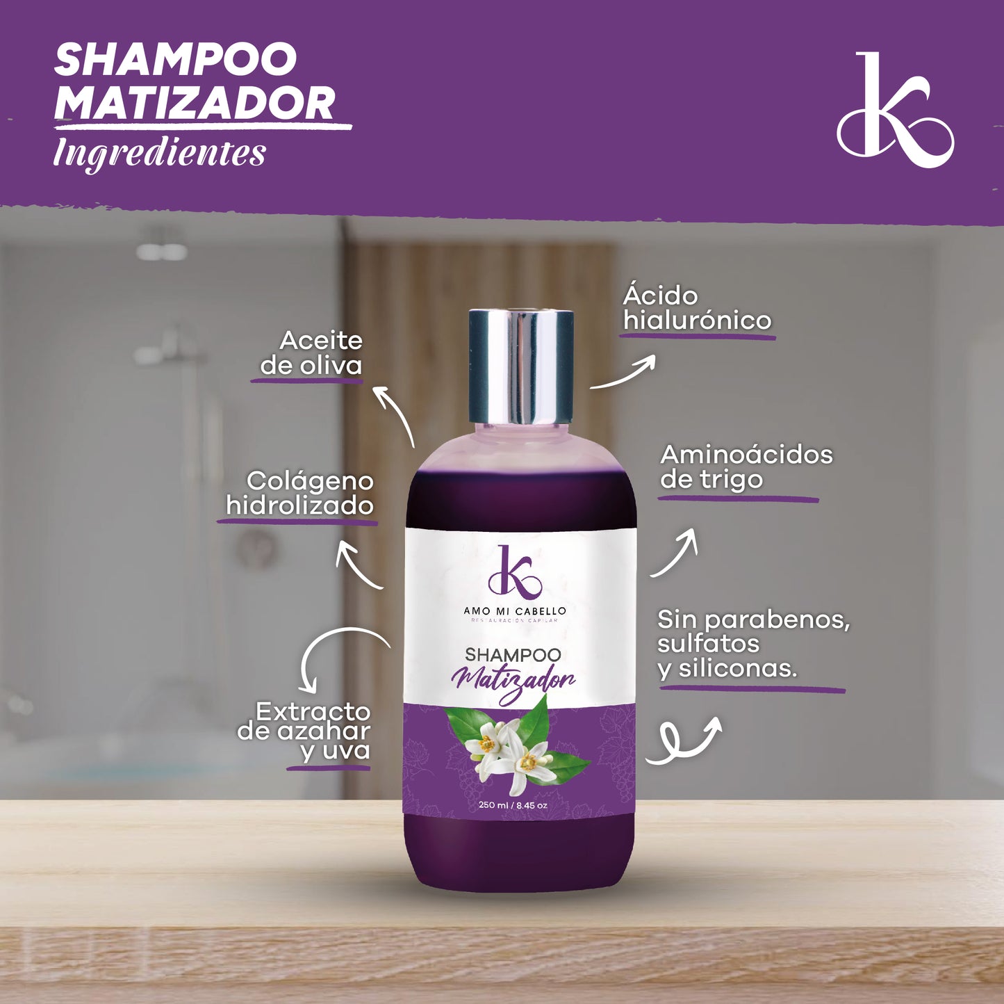 Shampoo Matizador 250 ml